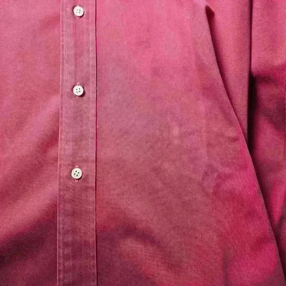 VTG Polo Ralph Lauren Mens Blake Red Faded Dress Shirt Long Sleeve Button Up XXL - Picture 3 of 8